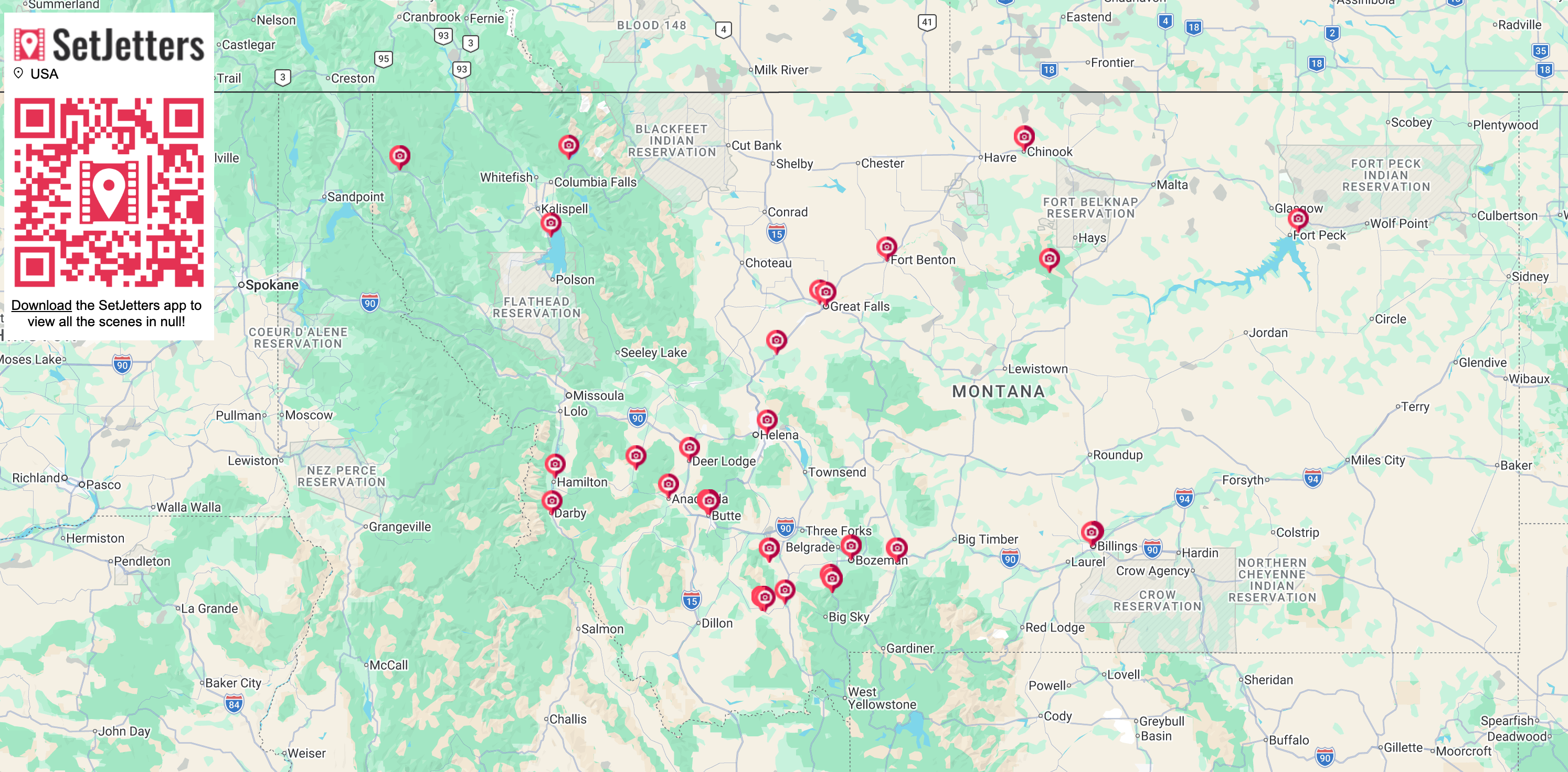 SetJetters Map